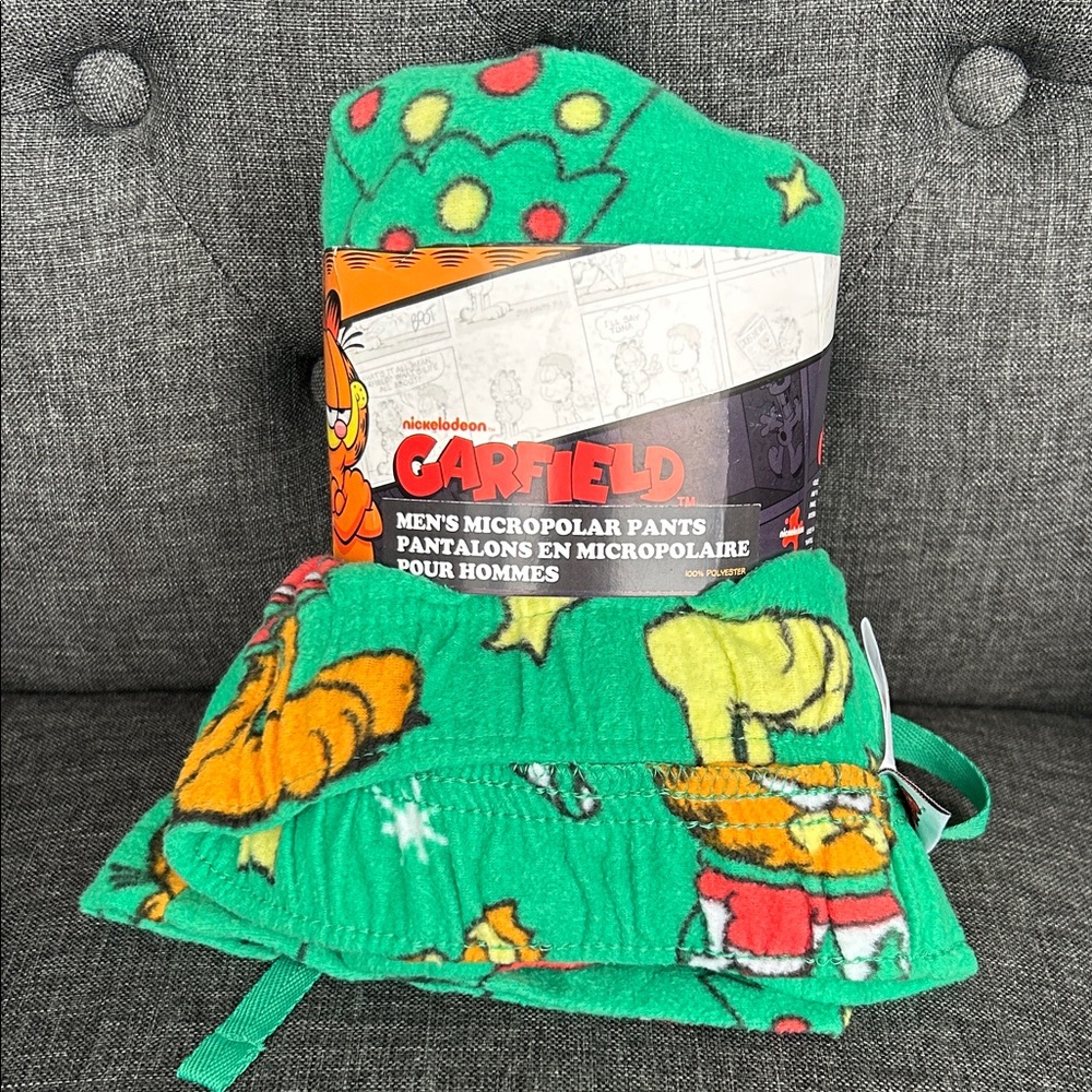 NEW 🆕 Garfield Men's Microfleece Christmas Lounge Pants XL